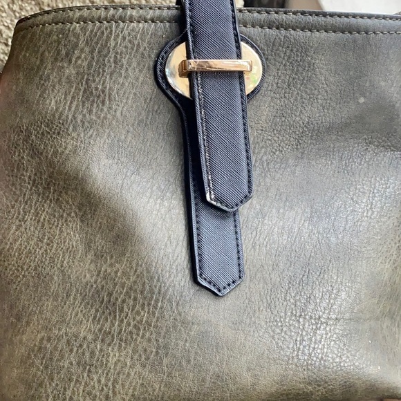 Crossbody Vegan Leather Purse Dark Olive Green - Picture 9 of 16